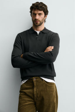 100% WOOL KNIT POLO SHIRT - Zara фото 6