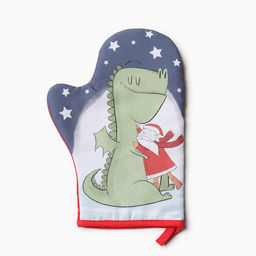 Набор кух. Доляна Новогодние объятия: варежка 20х28 см, прихватка 17х17 см, 35% хл, 65% пэ  фото 2