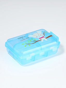 Цена за 2 шт. Таблетница, 9.5×6×3 см, 10 секций, голубая