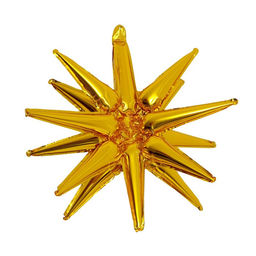 Воздушный шар фольгированный 21" «Объёмная звёзда», золотой