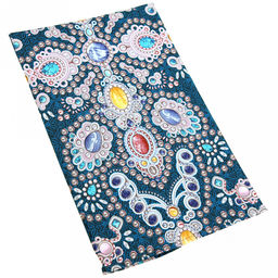 "Сапфир" Скатерть-дорожка на стол набивная 50х148см, 231г/м2, хлопок 100%, "Домашняя мода" (Россия)