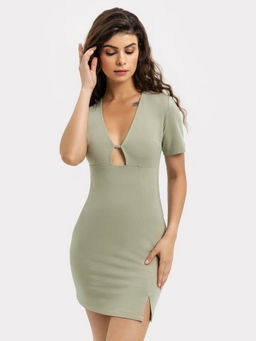 Платье женское домашнее в зеленом оттенке - Mark formelle фото 4