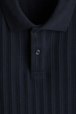 Polo en punto con textura Slim Fit - H&m фото 12