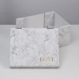Коробка складная Мрамор, 31,2 х 25,6 х 16,1 см - Дарите счастье фото 3