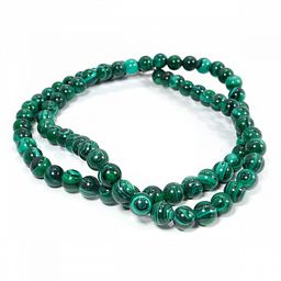 Бусы из камня Малахит приносит успех и счастье 6мм 47см