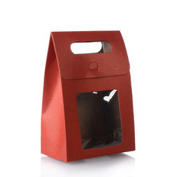 Цена за 12 шт. Коробка подарочная складная 14x8x19 см / QR148 /уп 12/480/белый и красный - Галеонтрейд фото 5