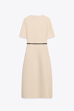 MIDI DRESS WITH BELT - Zara фото 6