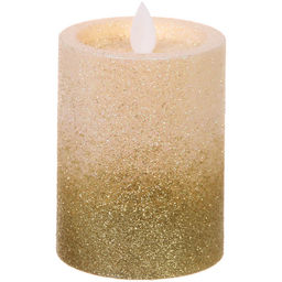 Цена за 4 шт. Сувенир с подсветкой "Свеча - Ночной огонь" 7,5*10 см (работает от батареек 3 ААА)