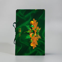 Коробка подарочная - книга «С Новым годом!», изумрудная, 20×12.5×5 см