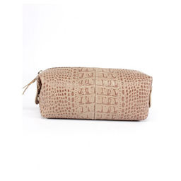 Косметичка Croco-К-720 натуральная кожа (1 отдел), бежевый кайман (79) 265358  фото 2