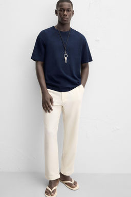 TEXTURED CHINO TROUSERS - Zara фото 14