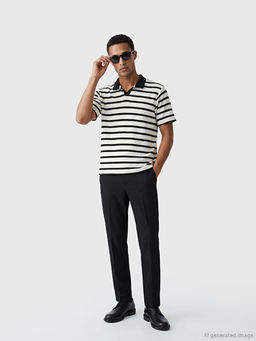 Polo Yaka ?izgili Erkek Ti??rt