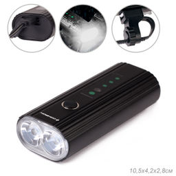 Фонарь передний COMIRON OKO700 корпус: авиационный алюминий 6063, IP67; свет: 2 XPG, 700lm; аккум: 3.7V 4000 mAh, USB; POWER BANK. /уп 50/ - Галеонтрейд фото 26