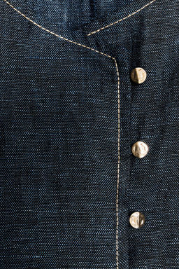 DOUBLE-BREASTED LINEN WAISTCOAT - Zara фото 7