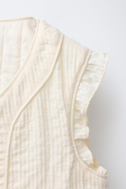 RUFFLED STRUCTURE WAISTCOAT - Zara фото 3