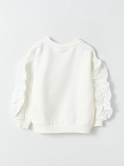 Bisiklet Yaka Elsa Bask?l? Uzun Kollu K?z ?ocuk Sweatshirt - Waikiki фото 2