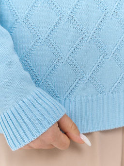 Джемпер женский 5242-41401. 3200331 холодный голубой