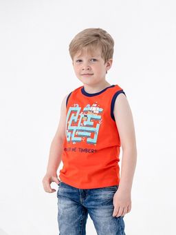 CRB wear/CSKB 63094-26-315 Майка для мальчика,красный/Ex.Cherubino