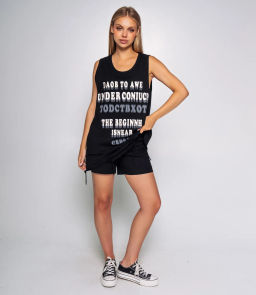 Майка #КТ2825, чёрный