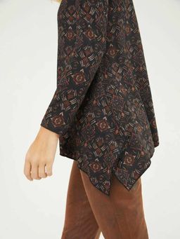 Блузка, черно-пестрая - Linea tesini фото 5