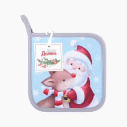 Прихватка Доляна. Новогоднее волшебство, 17?17 см, 35% хлопок, 65% п/э, ватин 250 г/м?