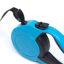 Рулетка Пижон классическая, с прорезиненной ручкой, 3 м, до 15 кг, трос, синяя  фото 2