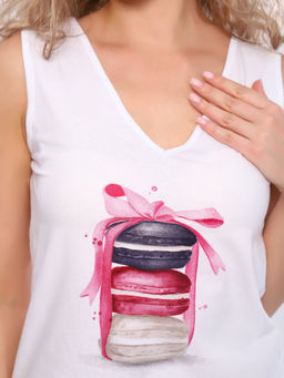 Пижама с шортами МАКАРОН (тёмно-фиолетовый № 21) - Ивановская трикотажная компания фото 3