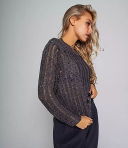 Джемпер #КТ8938, тёмно-серый