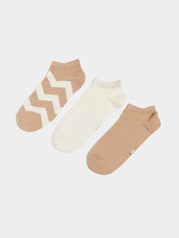 Носки женские мультипак (3 пары) в бежевом цвете - Mark formelle фото 3