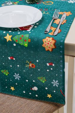 Дорожка на стол из рогожки 145x45 Happy Fox Home  фото 23