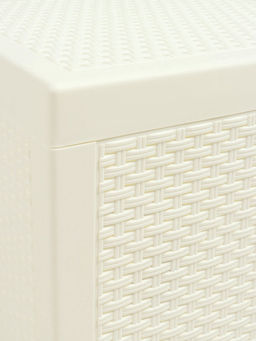 Садовый стол «Ротанг лайт», 43.5×43.5×39.5 см, пластиковый, белый