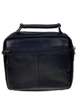 Сумка мужская из натуральной кожи, цвет черный - Greta фото 2