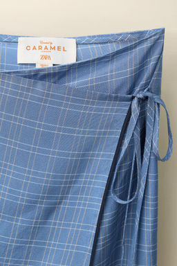 FALDA CUADROS CREATED BY CARAMEL LONDON X ZARA / Azul фото 6