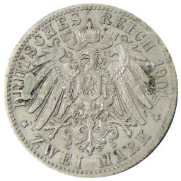 2 марки 1901 года Германия (Пруссия) 200 лет Пруссии