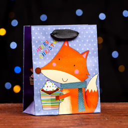 Цена за 12 шт. Пакет ламинированный Рыжая лиса 11,5 х 14,5 х 6 см