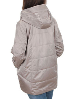 BM-05 GRAY/BEIGE Куртка демисезонная женская АЛИСА (100 гр. синтепон) - Фабричный китай фото 4