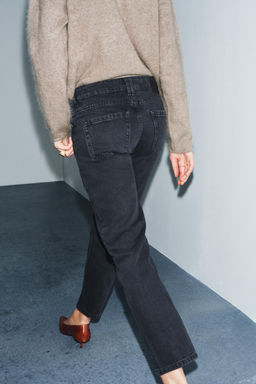 ZW COLLECTION MID-WAIST FULL LENGTH JEANS - Zara фото 29