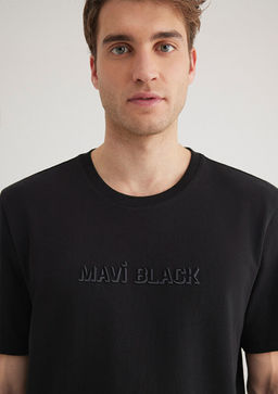 Mavi Black Bask?l? Siyah Tisort  фото 5
