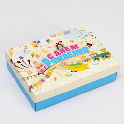 Цена за 5 шт. Подарочная коробка сборная Детская, 21 х 15 х 5,7 см - UPAK LAND фото 2