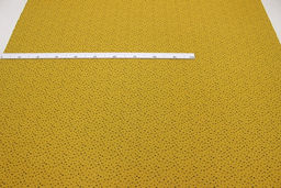 Теплый хлопок Ягодная мириада цв.горчично-желтый, ш.1.50м, хлопок-100%, 150гр/м.кв - Купава фото 2