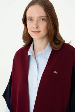 Женское темно-синее трикотажное пончо - U.s. polo assn фото 2