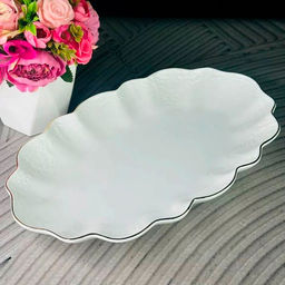 Блюдо 26,5см MARIA GOLD в под.уп.(х24)Фарфор арт.226-186