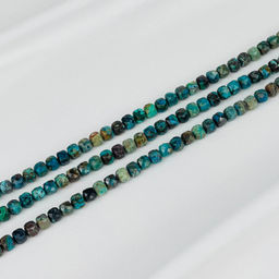 Бусины для украшений из Хризоколлы (58 бусин) 38 см