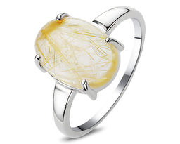 Кольцо, рутиловый кварц золотой, Одиссея