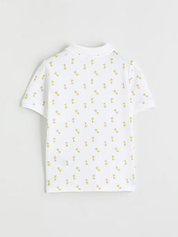 Polo Yaka Bask?l? Erkek ?ocuk Ti??rt