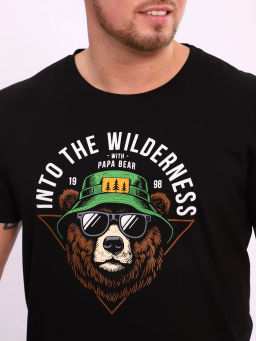 Футболка мужская, цвет черный