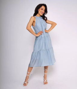 Платье #КТ912 (5), голубой - Dommod фото 4