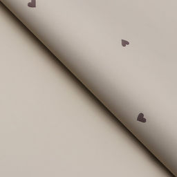 Цена за 20 шт. Пленка для цветов в листах, «Сердечки», светлое кофе 65 микрон, 58х58 см