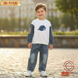 Костюм для мальчика (кофта и джинсы)