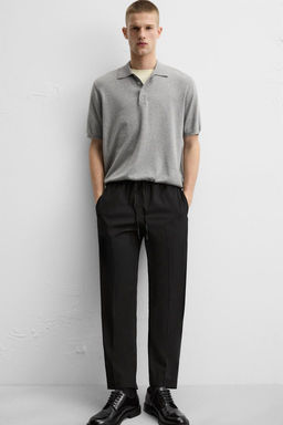 COMFORT FIT JOGGER WAIST TROUSERS - Zara фото 42